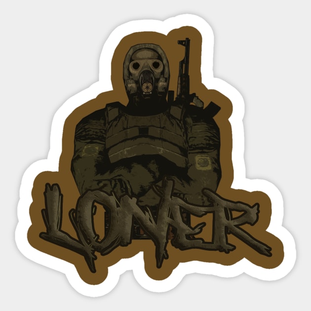 Loner Sticker by MrDelta